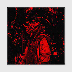 Холст квадратный Кибернетический Они, цвет: 3D-принт — фото 2