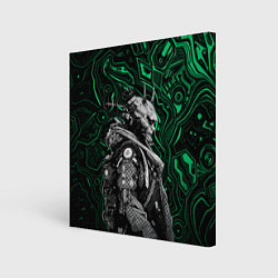 Картина квадратная Японский кибернетический Они