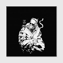 Холст квадратный Скелет с кружкой, цвет: 3D-принт — фото 2
