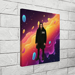 Холст квадратный Bones во весь рост в черной одежде, цвет: 3D-принт — фото 2