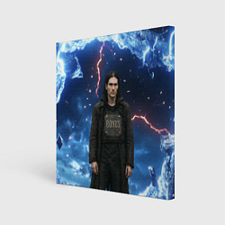 Холст квадратный Bones в именном бронежилете, цвет: 3D-принт