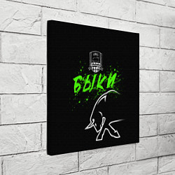 Холст квадратный ФК Краснодар - быки, цвет: 3D-принт — фото 2