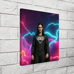 Холст квадратный Bones в образе супергероя, цвет: 3D-принт — фото 2
