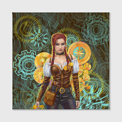 Холст квадратный Стимпанк приключения, цвет: 3D-принт — фото 2