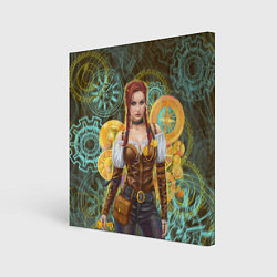 Холст квадратный Стимпанк приключения, цвет: 3D-принт