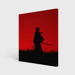 Картина квадратная Самурай в пути