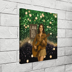 Холст квадратный Lana Del Rey играет на гитаре, цвет: 3D-принт — фото 2