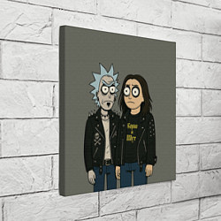 Холст квадратный КиШ - Рик и Морти, цвет: 3D-принт — фото 2