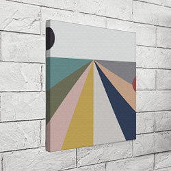 Холст квадратный Черное солнце красная луна, цвет: 3D-принт — фото 2