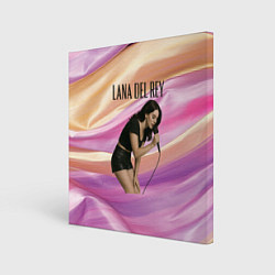 Картина квадратная Lana Del Rey поет в микрофон