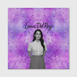 Холст квадратный Lana Del Rey в черно-белом, цвет: 3D-принт — фото 2