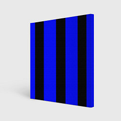 Картина квадратная Color blue black stripes