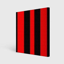 Картина квадратная Color black red lines