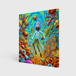 Картина квадратная Кошмарный сон Рика Санчеса - нейроарт фантазия