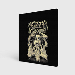 Холст квадратный Ozzy Osbourne - head and hands, цвет: 3D-принт