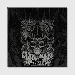 Холст квадратный Black Sabbath death skull, цвет: 3D-принт — фото 2
