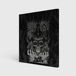 Холст квадратный Black Sabbath death skull, цвет: 3D-принт