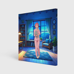 Картина квадратная Сиратори Айра хочет спать