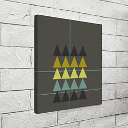 Холст квадратный Абстрактный лес геометрический, цвет: 3D-принт — фото 2