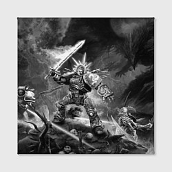 Холст квадратный Робаут Жиллиман - Ультрамарины Warhammer, цвет: 3D-принт — фото 2