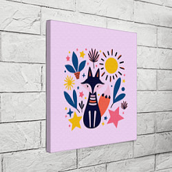 Холст квадратный Под солнцем и звёздами, цвет: 3D-принт — фото 2