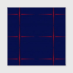 Холст квадратный Color blue red stripes, цвет: 3D-принт — фото 2