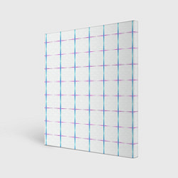 Картина квадратная Color white blue stripes