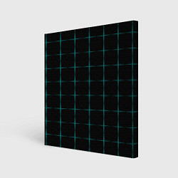Картина квадратная Color black blue crosses