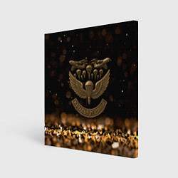 Холст квадратный Крылья Родины ВДВ, цвет: 3D-принт