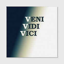 Холст квадратный Крылатя фраза vvv - градиент, цвет: 3D-принт — фото 2