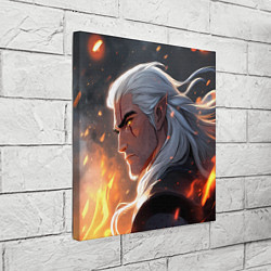 Холст квадратный Ведьмак в аниме стиле, цвет: 3D-принт — фото 2