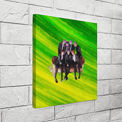 Холст квадратный BTS сидят на диване, цвет: 3D-принт — фото 2