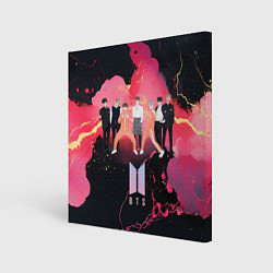 Холст квадратный BTS k-pop music, цвет: 3D-принт