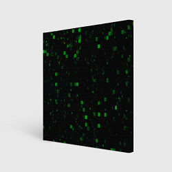 Холст квадратный Color green khaki, цвет: 3D-принт