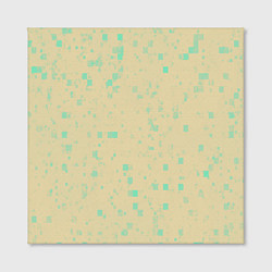 Холст квадратный Color beige turquoise, цвет: 3D-принт — фото 2