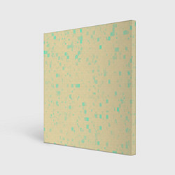 Холст квадратный Color beige turquoise, цвет: 3D-принт