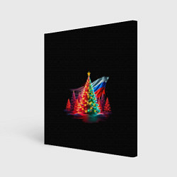 Картина квадратная Ёлочные чудеса