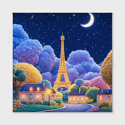 Холст квадратный Eiffel tower, цвет: 3D-принт — фото 2