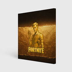 Картина квадратная Fortnite золотой Мидас