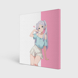 Холст квадратный Frieren the sorceress, цвет: 3D-принт