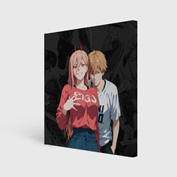 Картина квадратная Power and Denji