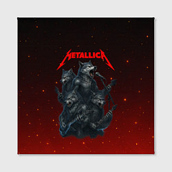Холст квадратный Metallica в виде волков, цвет: 3D-принт — фото 2