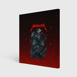 Картина квадратная Metallica в виде волков
