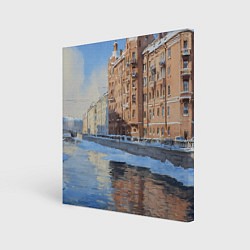 Картина квадратная Зимний Санкт-Петербург