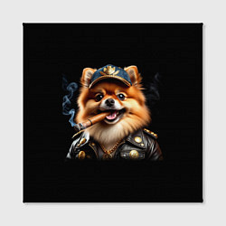 Холст квадратный Гламурный чау-чау, цвет: 3D-принт — фото 2