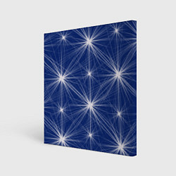 Картина квадратная Звезды на синем фоне