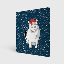 Картина квадратная Кот мем - 2026