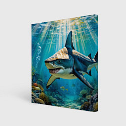 Картина квадратная Хищник кораллового рифа