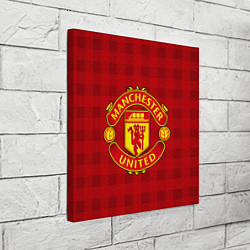 Холст квадратный Manchester United, цвет: 3D-принт — фото 2