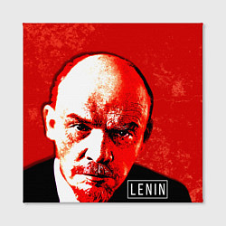 Холст квадратный Red Lenin, цвет: 3D-принт — фото 2